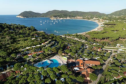 The campsite in Marina di Campo