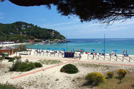 La plage de Marina di Campo