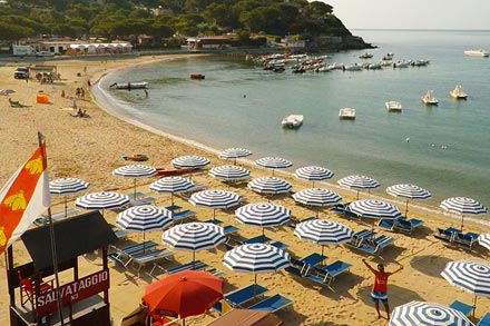 La plage de Marina di Campo